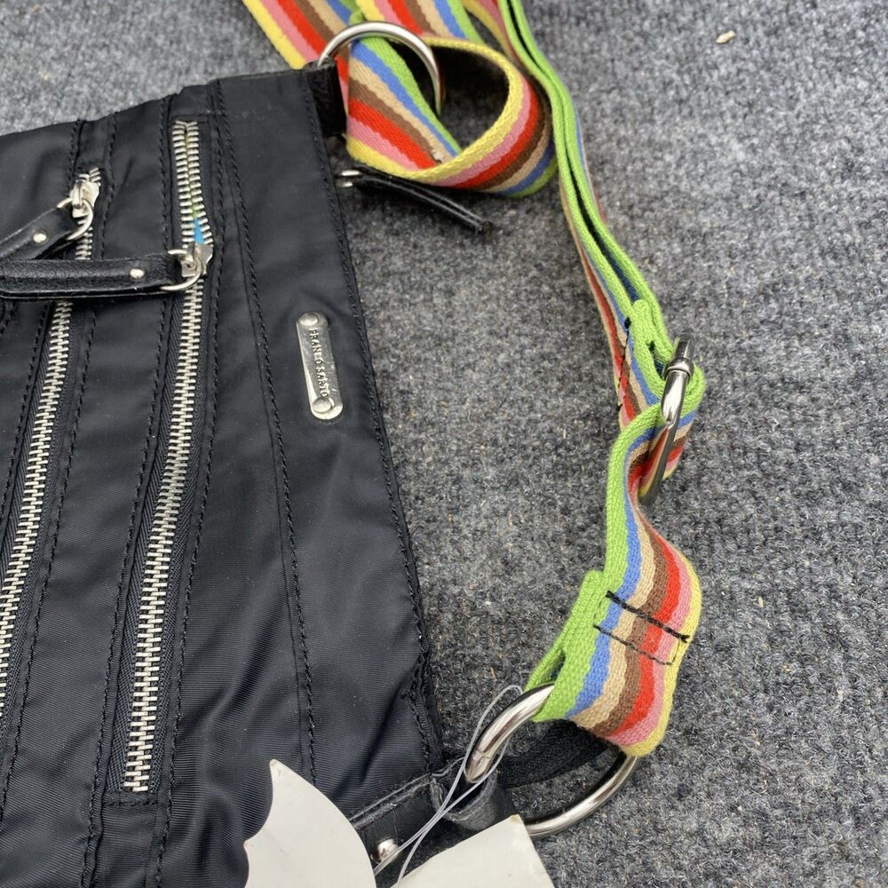 Franco Sarto Organization Over The Rainbow Black Crossbody Bag NWT Travel Retro - Picture 9 of 16